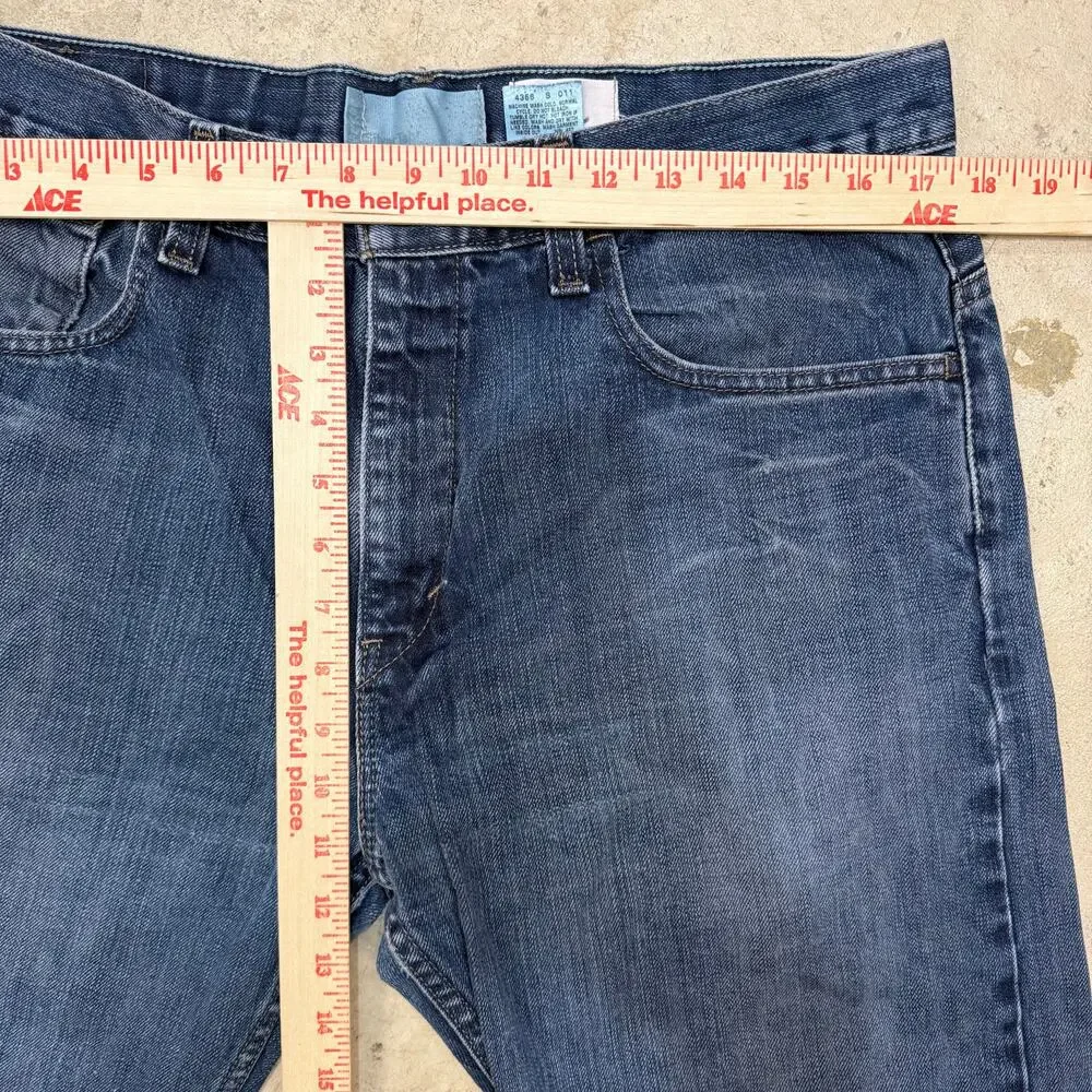 Y2K Levi's SilverTab 34X28 True Boot Jean Distressed Crop 90s Grunge Vintage Dad